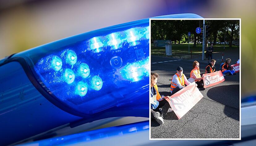 Eine Stra&szlig;enblockade in Mannheim bei einer fr&uuml;heren Aktion. An diesem Samstag war auch Heidelberg Schauplatz.