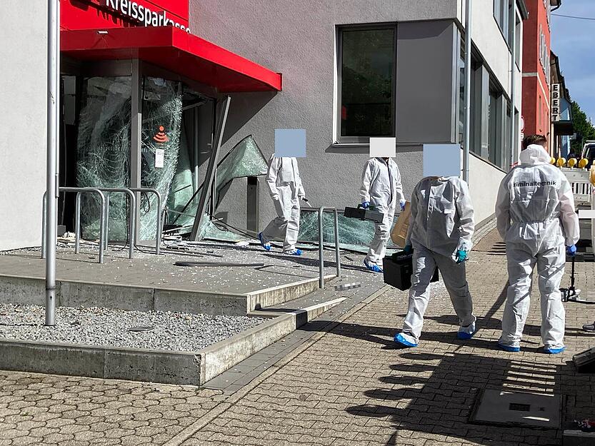 Geldautomaten-Sprengung in Schwaigern. Geldautomaten-Sprengung in Schwaigern.