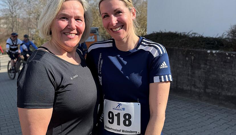 Beim Weibertreulauf in Weinsberg gingen Stefanie von Olnhausen und ihre Mutter Christina Schweikert gemeinsam an den Start.