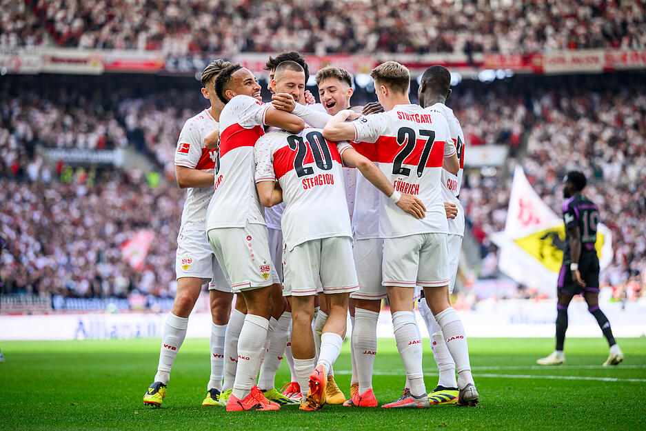 VfB Stuttgart im Topspiel gegen den FC Bayern München