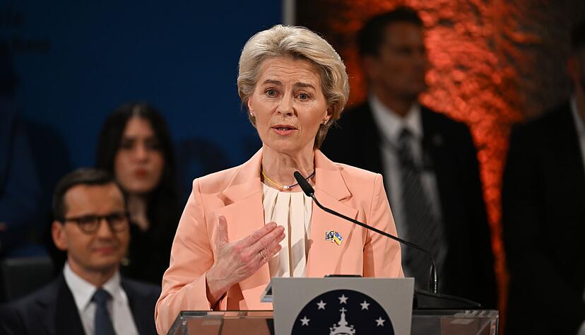 Ursula von der Leyen erhält den Karlspreis 2025 (Archivbild). Ursula von der Leyen erhält den Karlspreis 2025 (Archivbild).