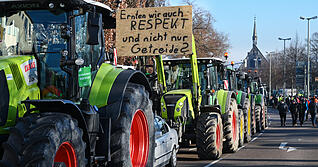 Auch am Donnerstag gehen die Bauernproteste weiter.