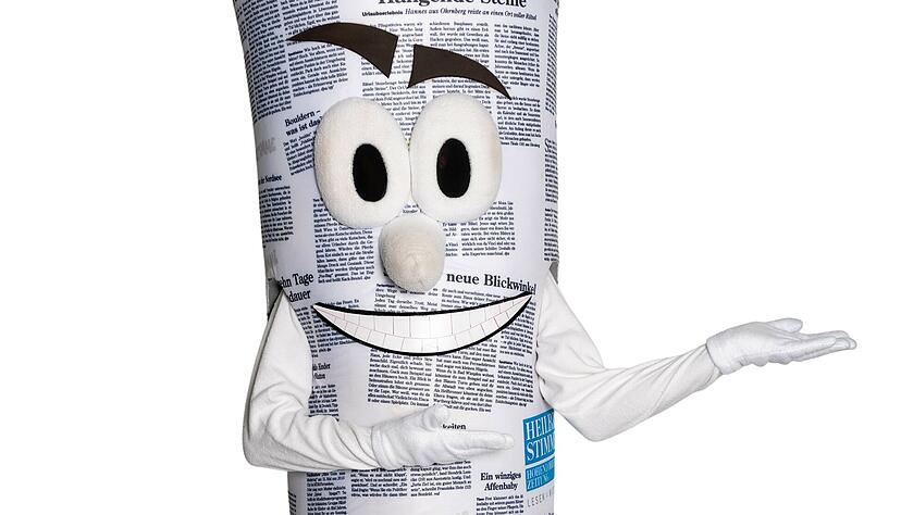 Stimmchen ist das Maskottchen des Medienunternehmens. Es sah allerdings nicht immer so aus wie heute. Foto: Mario Berger