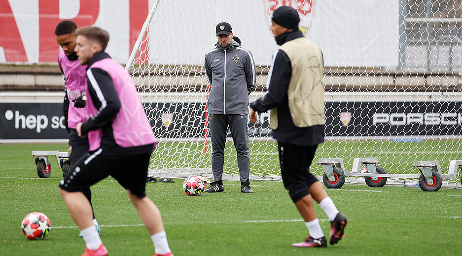 Das Abschlusstraining des VfB Stuttgart begann um 10.30 Uhr.
