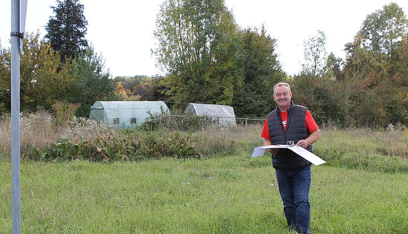Widderns stellvertretender B&uuml;rgermeister G&uuml;nter Vogel ist zuversichtlich, dass der Bau der Netto-Filiale Mitte 2026 beginnen kann.