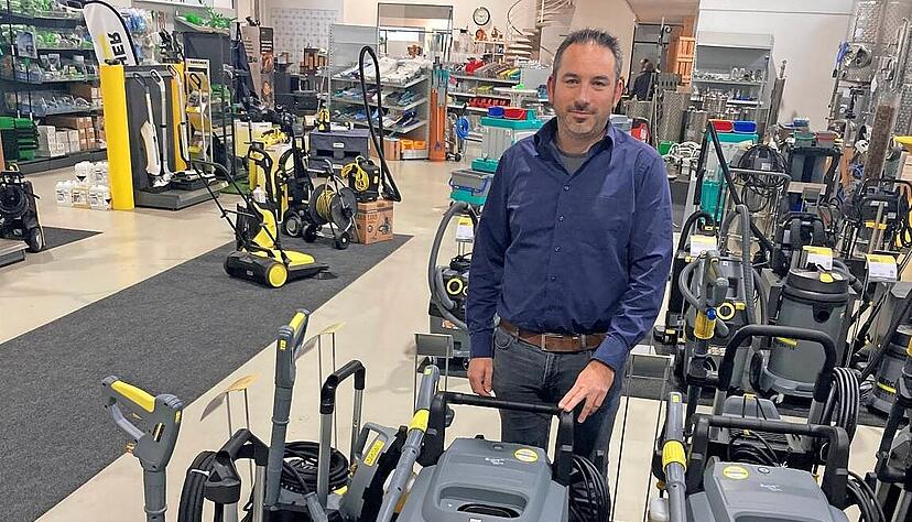 Gesch&auml;ftsf&uuml;hrer Michael Pf&auml;ffle im K&auml;rcher Center Heilbronn. Foto: Archiv