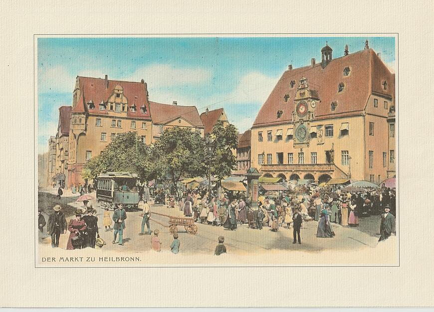 Das wohl bekannteste Bild aus Heilbronn ist der Marktplatz mit dem Rathaus. Während des Zweiten Weltkrieges wurde es zerstört, danach aber wieder aufgebaut. Das wohl bekannteste Bild aus Heilbronn ist der Marktplatz mit dem Rathaus. Während des Zweiten Weltkrieges wurde es zerstört, danach aber wieder aufgebaut.