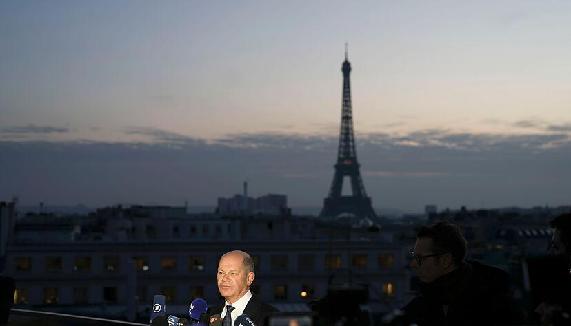 Eine &laquo;unpassende Debatte zur falschen Zeit und &uuml;ber das falsche Thema&raquo;: Bundeskanzler Scholz will nicht &uuml;ber m&ouml;gliche Friedenstruppen diskutieren.