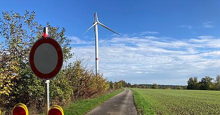 Ein Rotorblatt wurde stark besch&auml;digt.