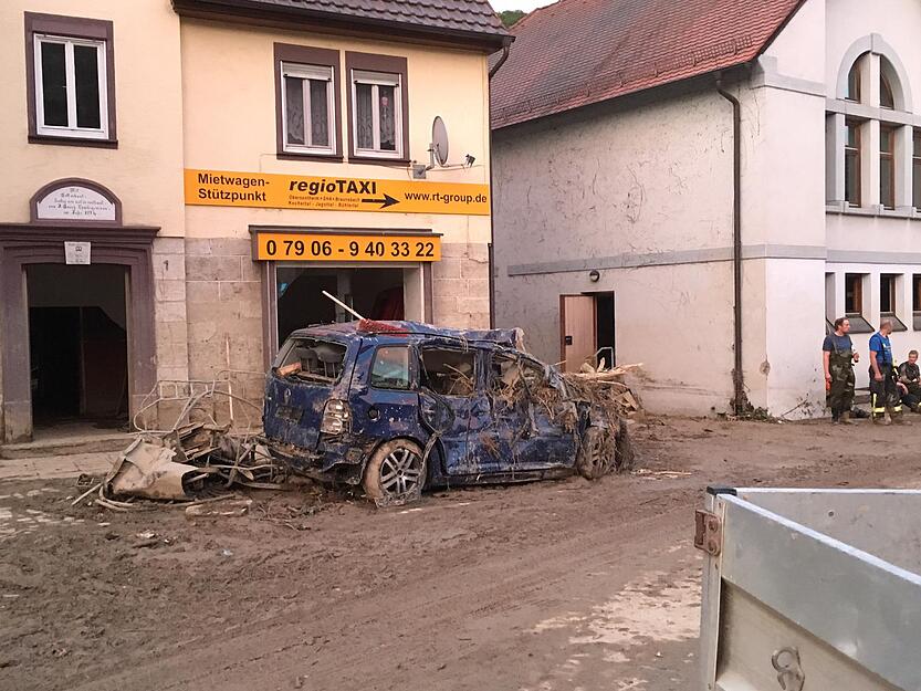 Aufräumarbeiten Braunsbach 31.05.2016