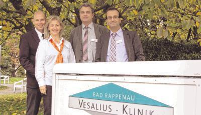 Kooperieren künftig bei der Hilfe für Burnout-Patienten (von links): Jürgen Loga, Petra Seiter, Christian Frenzel und Dr. Charalabos Salabasidis.Foto: Stefanie Pfäffle Kooperieren künftig bei der Hilfe für Burnout-Patienten (von links): Jürgen Loga, Petra Seiter, Christian Frenzel und Dr. Charalabos Salabasidis.Foto: Stefanie Pfäffle