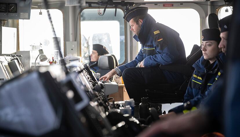 Das Schie&szlig;gebiet liegt fernab der zivilen Schifffahrtsrouten.