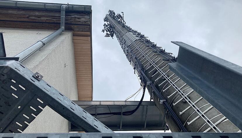 Betroffene Mobilfunkstation in Bad Rappenau