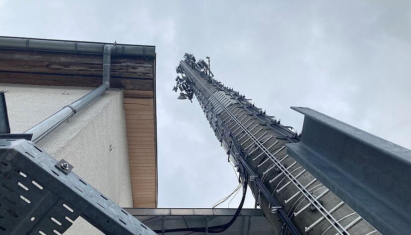 Betroffene Mobilfunkstation in Bad Rappenau