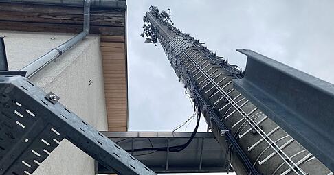Betroffene Mobilfunkstation in Bad Rappenau