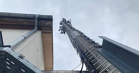 Betroffene Mobilfunkstation in Bad Rappenau