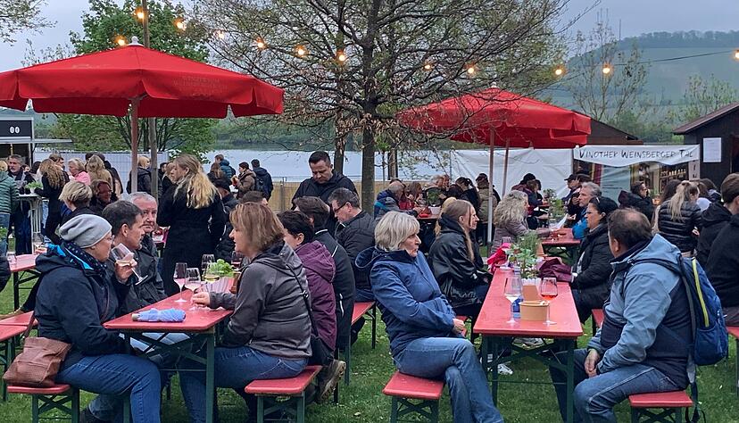 Trotz Wolken am Abendhimmel: Der Auftakt von "Wein am See" am Freitag war schon mal gut.