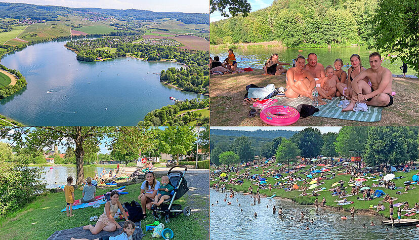 In der Region bieten verschiedene Badeseen die Möglichkeit zur Abkühlung.