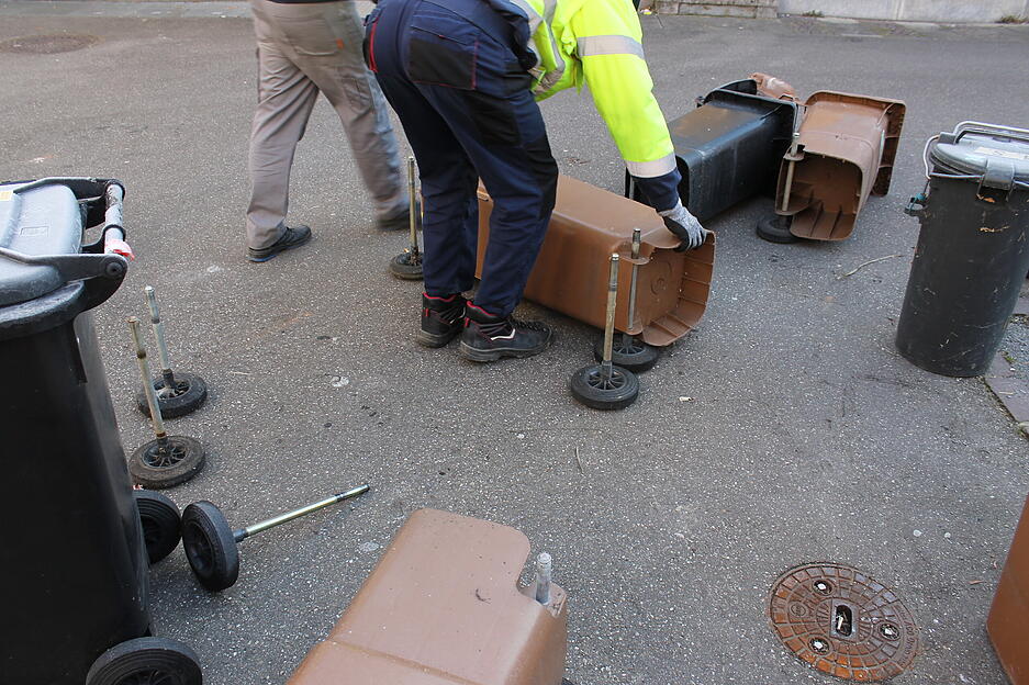 Sammelaktion im Stadtgebiet: Prezero im Einsatz f&uuml;r die Abfallwirtschaft Heilbronn.