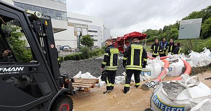 Hochwasser im Audi-Werk Neckarsulm