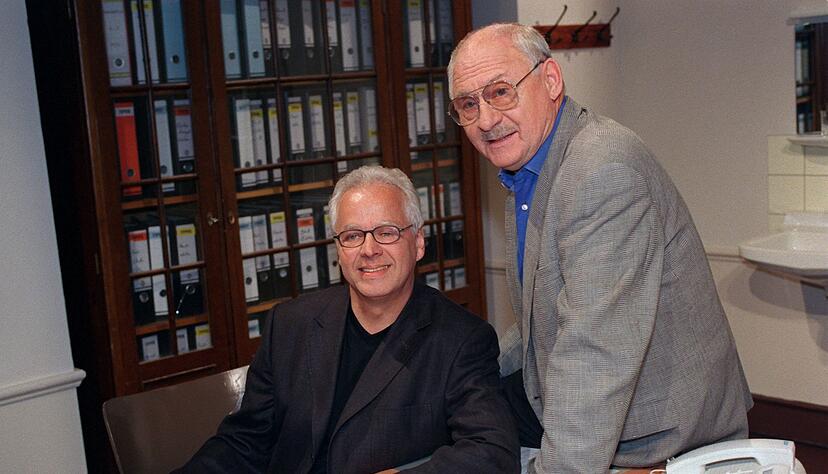 Ein eingespieltes Team: Schimpf mit Schauspielkollege Michael Ande (Archivbild).