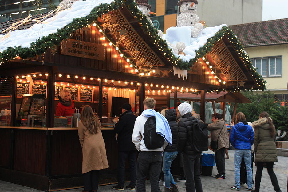 Hier gibt es eine leckere Wurst.
