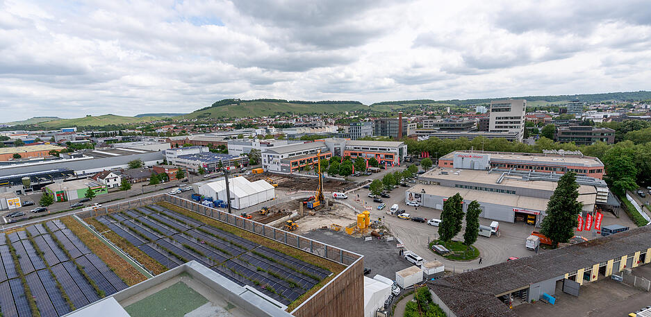 Offizieller Spatenstich für den Bildungscampus West in Heilbronn.