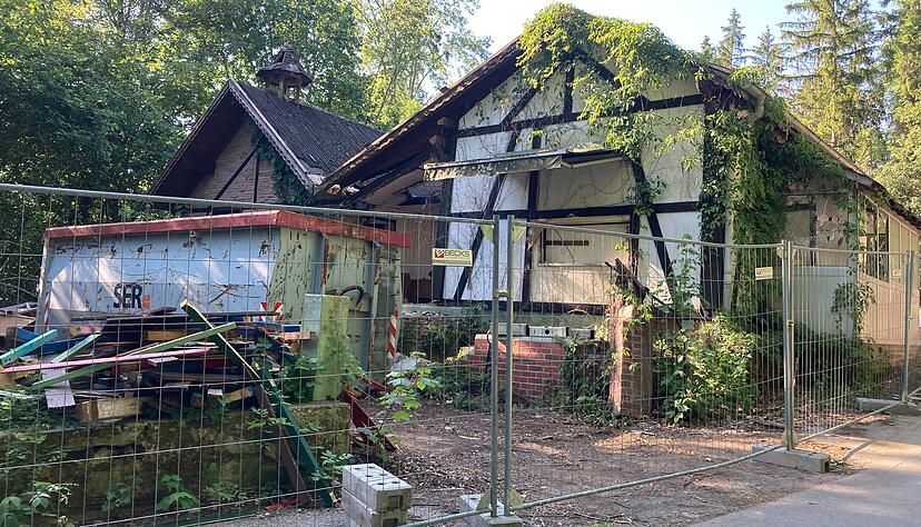 In s&uuml;dlicher Richtung schloss sich an die Vesperstube einst der Biergarten an.
