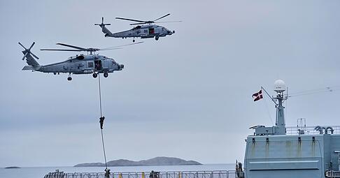 D&auml;nische Streitkr&auml;fte nehmen an einer &Uuml;bung mit Hunderten von Soldaten aus mehreren europ&auml;ischen NATO-Mitgliedsstaaten im Arktischen Ozean vor Nuuk teil. (Symbolbild)
