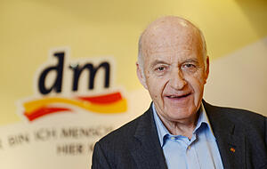 G&ouml;tz Werner, Gr&uuml;nder der Drogeriemarkt-Kette. Foto: dpa