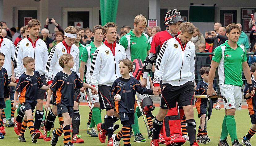 Im Mai 2013 gastierte die deutsche Hockey-Nationalmannschaft als Olympiasieger in Heilbronn. Der Test gegen Irland ging 2:3 verloren. 
Foto: Archiv/Veigel