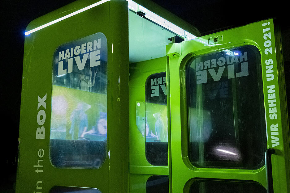 Haigern-live in einer Festival-Box Haigern-live in einer Festival-Box