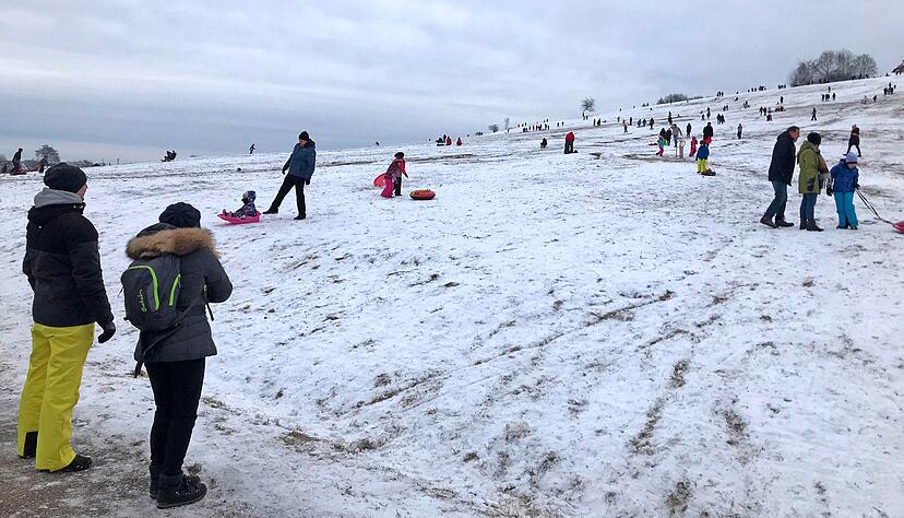 Schnee in W&uuml;stenrot