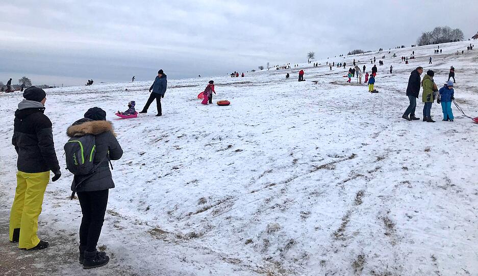 Schnee in W&uuml;stenrot