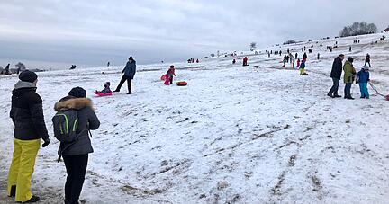 Schnee in W&uuml;stenrot