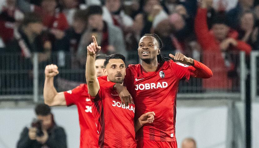 Vincenzo Grifo (M) ist nun Freiburgs Rekordtorsch&uuml;tze.