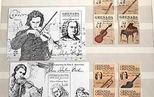 Auch in exotischen Ländern gibt es Briefmarken zu Bach.
Foto: Friedrich Auch in exotischen Ländern gibt es Briefmarken zu Bach.
Foto: Friedrich