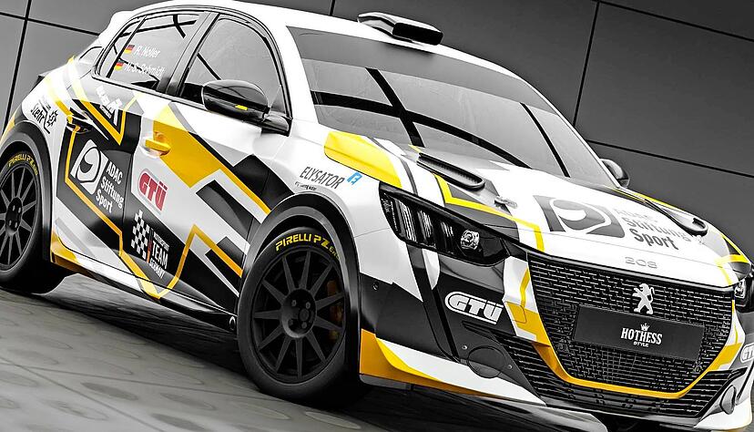Neues Jahr, neues Auto, neue Optik: Bei den Wertungsläufen zur Europameisterschaft wird René Noller fortan in einem Peugeot 208 Rally4 starten.