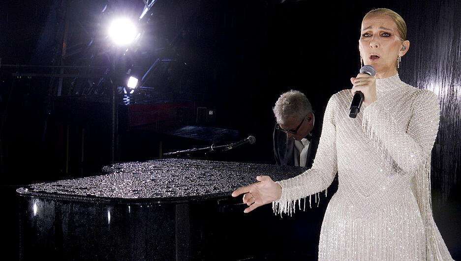 Celine Dion trat bei der Eröffnungsfeier der Olympischen Spiele 2024 auf.