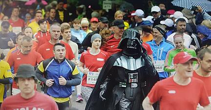 Mit dem Darth Vader Kostüm erfüllte sich Andreas Dietrich einen Traum.
