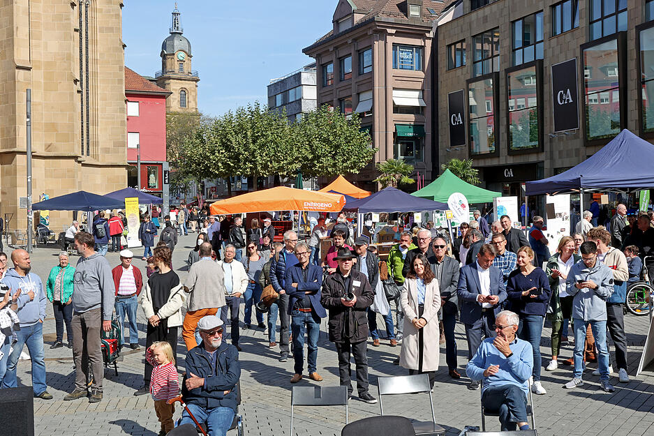 Eröffnung der Nachhaltigkeits- und Energiewendetage auf dem Kiliansplatz und Friday for Future