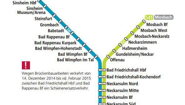 Liniennetzplan Stadtbahn Nord