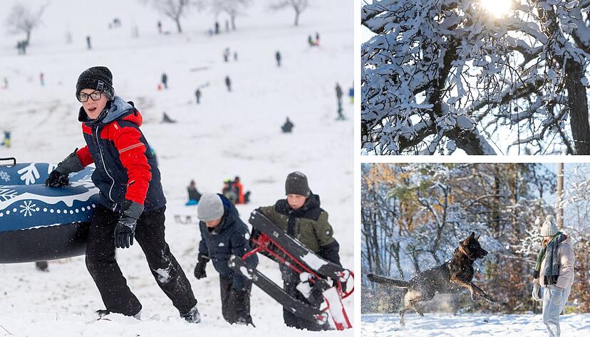 Ob mit dem Bob oder dem Holzschlitten: Viele Familien nutzten das Wochenende, um den Schnee auf dem Stocksberg zu genießen. Am Samstag war es noch trüb, am Sonntag strahlte die Sonne bei Minustemperaturen. Ob mit dem Bob oder dem Holzschlitten: Viele Familien nutzten das Wochenende, um den Schnee auf dem Stocksberg zu genießen. Am Samstag war es noch trüb, am Sonntag strahlte die Sonne bei Minustemperaturen.