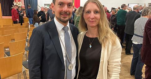 Tobias Haucap mit Frau Nadine bei der Amtseinf&uuml;hrung
Foto: Adrian Hoffmann