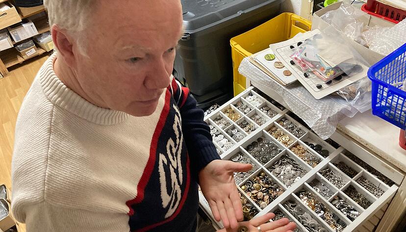 Herr der Knöpfe: Frank Wackes ist seit 2015 Geschäftsführer.