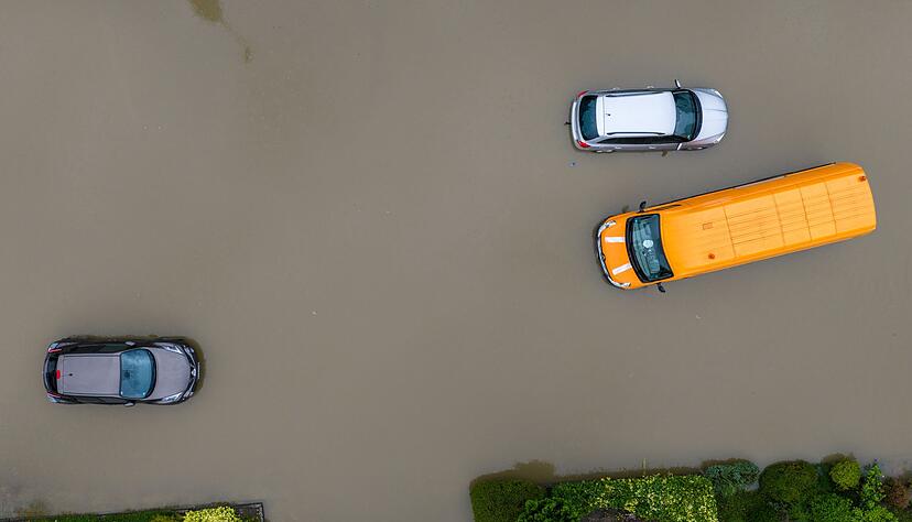 Besonders viel Regen fiel am Niederrhein.