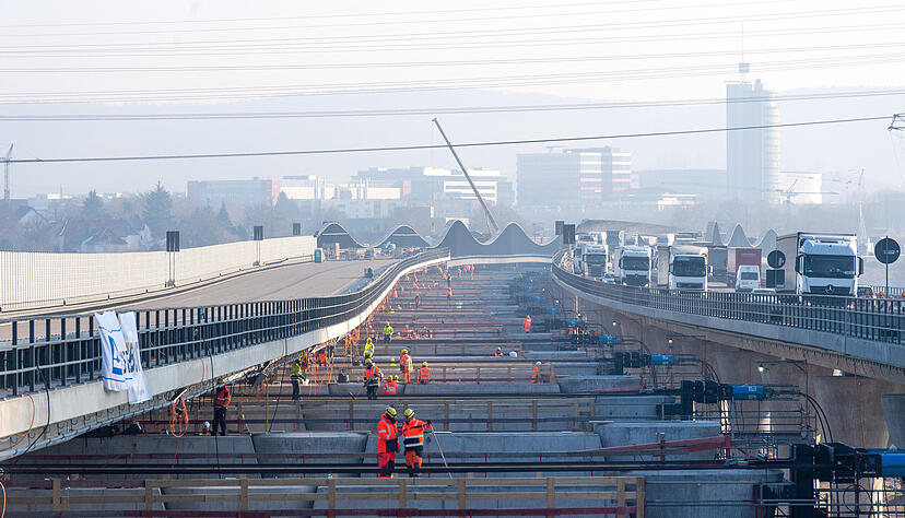 A6-Brücke bei Heilbronn wird verschoben