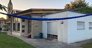 Großprojekt: Die Stadt finanziert die fünf Millionen Euro teure Erweiterung des Evangelischen Kindergartens in Mühlbach ganz wesentlich mit.
Foto: Jörg Kühl