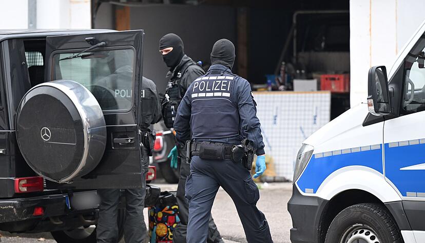 Auch in Weil der Stadt bei Stuttgart waren die Beamten im Einsatz.