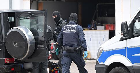 Auch in Weil der Stadt bei Stuttgart waren die Beamten im Einsatz.